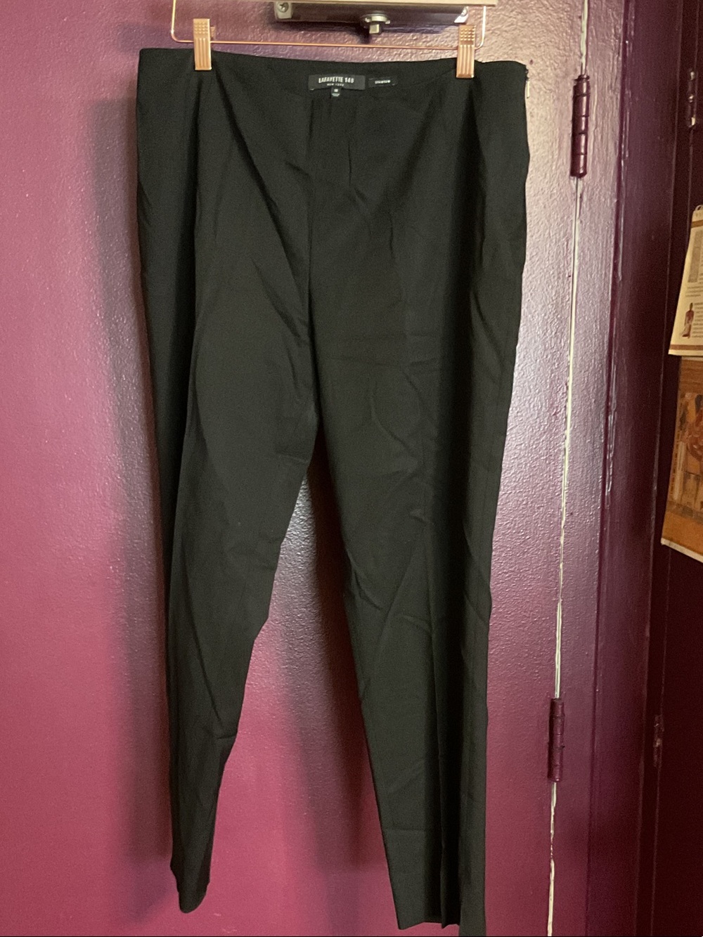 Lafayette 148 New York Black Cropped Dress Pants
